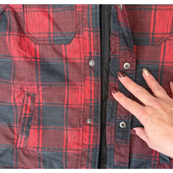 Free Country Boys sz. XS red & black winter coat, warm, cozy #4293 - Picture 4 of 10